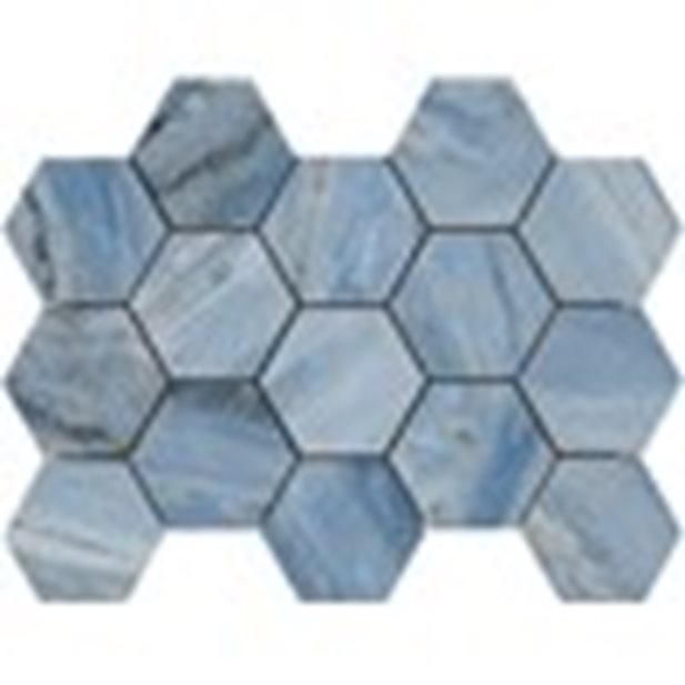 Lux Ossola Blue Hex Super Pulido Rectified 32.5 x 22.5