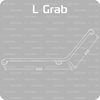 Wall Mounted L Grab Rail for disable persons