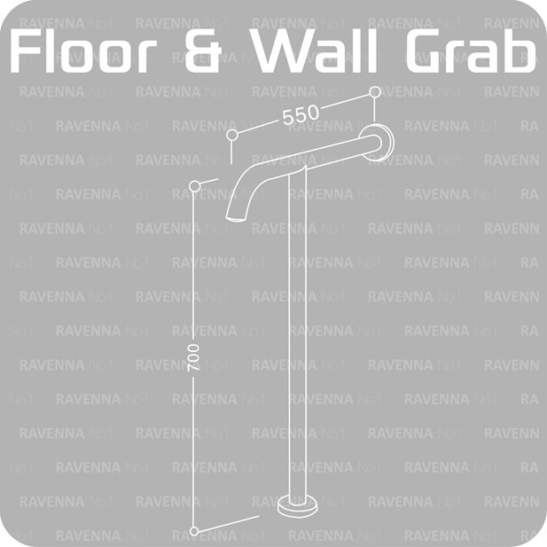 Wall to Floor Grab Rail  for disable persons