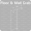 Wall to Floor Grab Rail  for disable persons