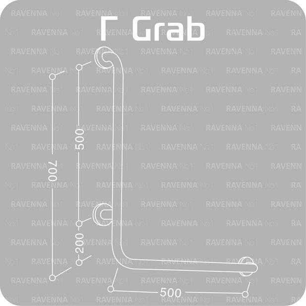 Wall Mounted Ã Grab Rail for disable persons