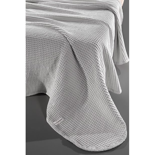 Guy Laroche Eternity Silver Blanket Waffle Queen Size Cotton 230 x 240