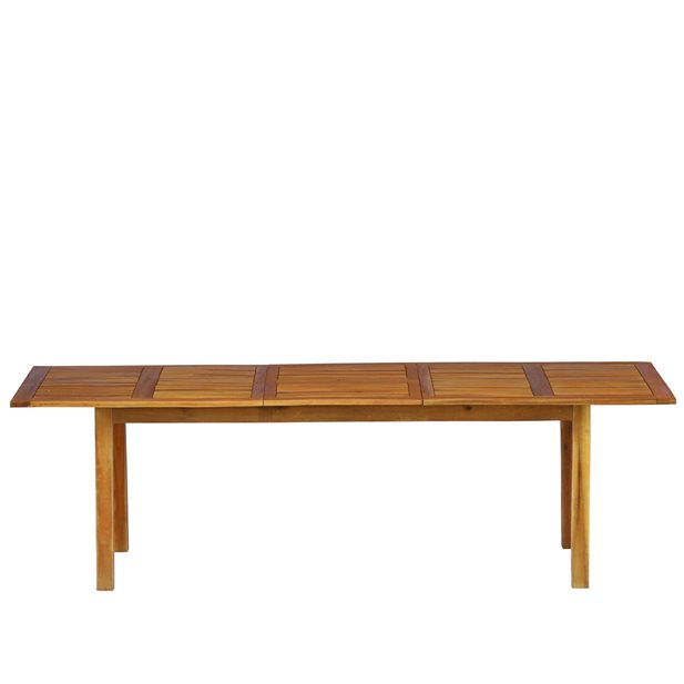 Alley Outdoor Acacia Wood Extendable Dining Table