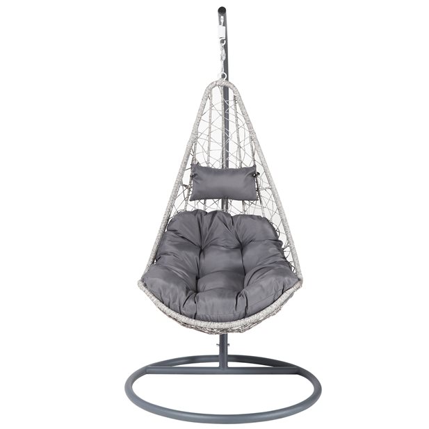 Adelina Grey Outdoor Hanging Armchair