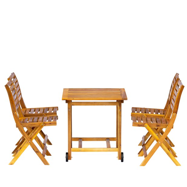 Luana Outdoor Acacia Wood Dining Table