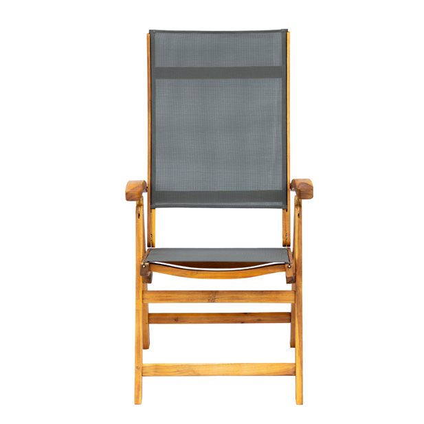 Primus Natural Acacia+ Grey Outdoor Folding Armchair