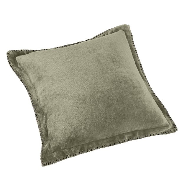 Guy Laroche Velvet Khaki Set Single Blanket & Pillow 160 x 200