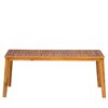 Frank Outdoor Acacia Wood Dining Table