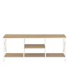 Trinity Natural Oak-White Coffee Table/TV Stand