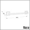 Victoria Towel Rail 400mm Roca A816654001 Can be mounted without screws