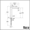 Cala Washbasin Mixer Xl Size Roca A5A346EC00