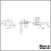 L20 Concealed Washbasin Mixer A5A3l09C00 Roca