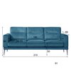 Cielo Blue 3 Seater Sofa