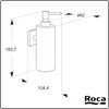 Victoria Soap Dispenser Roca A816677001 Can be mounted without screws