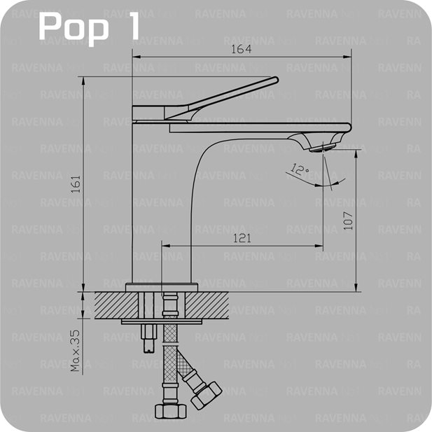 Pop 1 Single-Lever Washbasin Mixer
