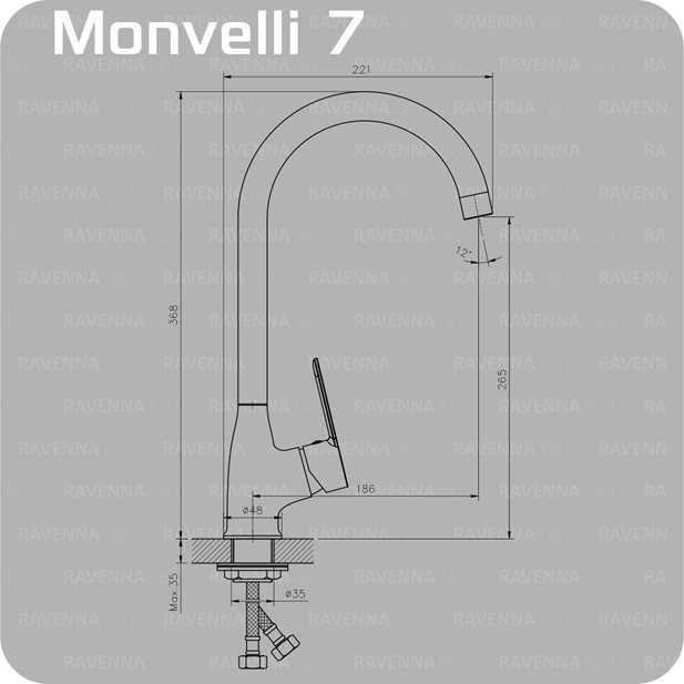 Monvelli 7 Kitchen Mixer