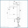 Dolcedo Cement Tall Single-Lever Washbasin Mixer