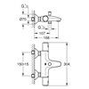 Precision Start Thermostatic Bath Mixer 1/2″ 34598000 Grohe