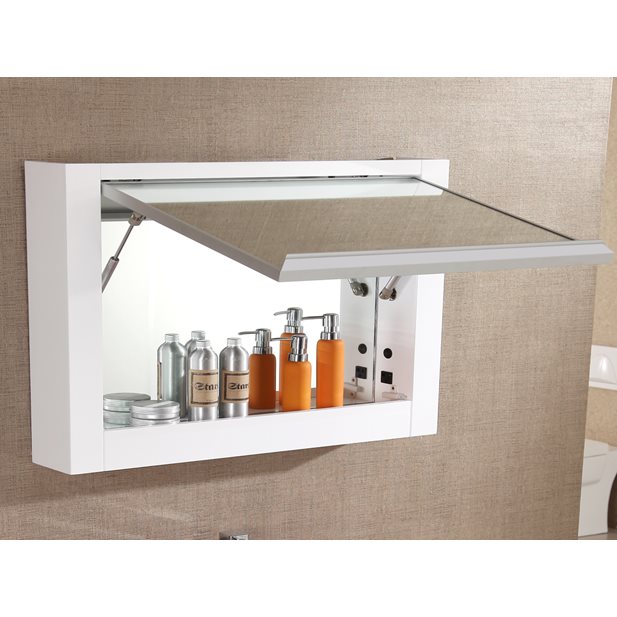 Alta 90 White Bathroom  Mirror 90 x 60