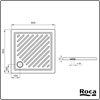 Roca Roma Square Vitreous China Shower Tray 80x80x5,5 A374127000
