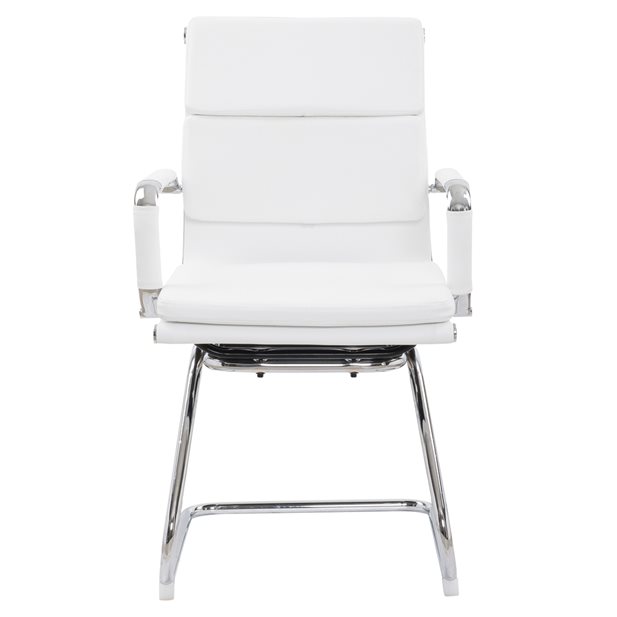 Leticia White Visitor Chair