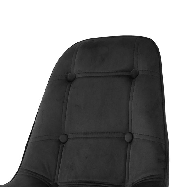 Καρέκλα Velvet Μαύρη 45 x 44 x 83