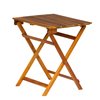 Outdoor Acacia Wood Lounge Set with Cindy Table and 2 Primus Beige Stool