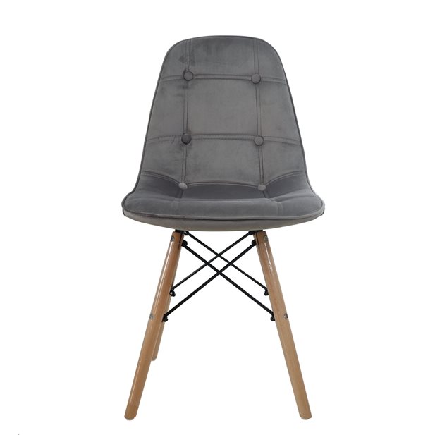 Velvet Grey Chair