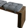 Voss Wooden Bench with 4 Cushions