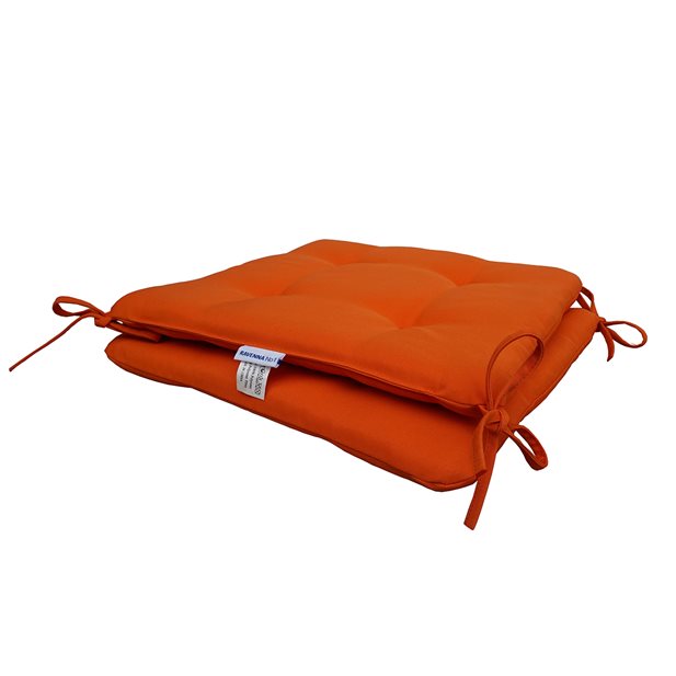 Clelia Orange Outdoor Chair Cushion