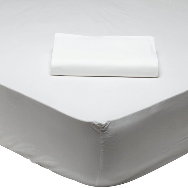Das Home 1001 Bed Sheet Single Sized White 170 x 260