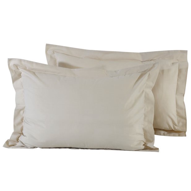 Das Home Best Colours Pair Pillow Cases Beige 1002 50 x 70+5