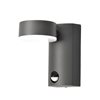 Aspen Grey  Outdoor LED Wall Light with Sensor IP54