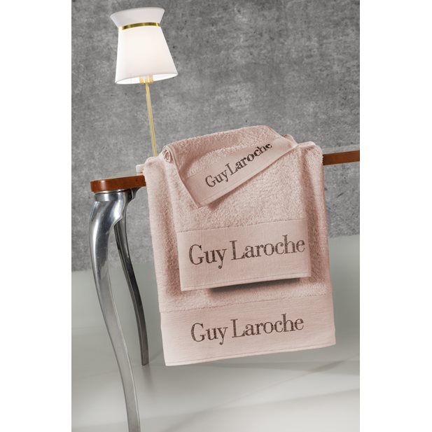 Guy Laroche Futura Old Pink Πετσέτες Σετ 3 τεμ (Σώματος-Προσώπου-Χεριών) 70 x 140/50 x 90/30 x 50