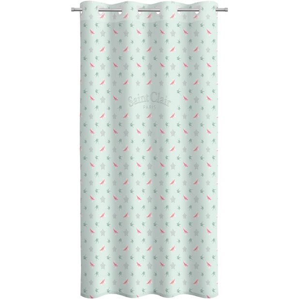 Saint Clair Kids Curtain Soft-Touch Rosie Mint V2 160 x 240