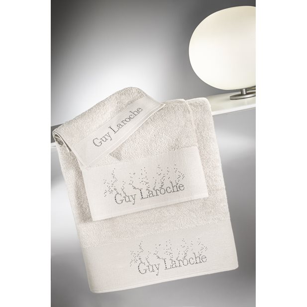 Guy Laroche Pandora Ivory Set 3pcs Towels (Body-Face-Hand) 70 x 140 / 50 x 90 / 30 x 50