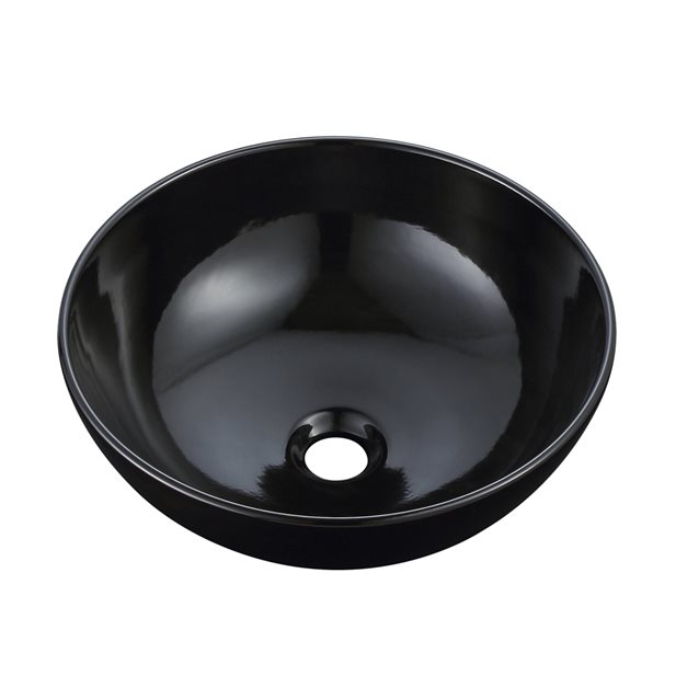 Conrad Shinny Black Washbasin Φ 40 x 15