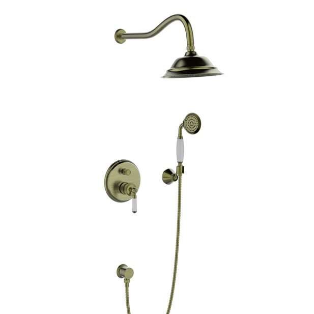 Concealed Wall Ounted Shower/ Bath Mixer Parthenon Bronze
