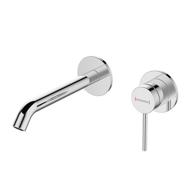Delmar 11 Chrome Wall Concealed Basin Mixer