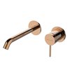 Delmar 11 Rose Gold Wall Concealed Basin Mixer