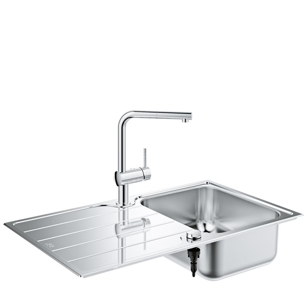 Grohe K500 Kitchen Sink And Faucet Bundle 45 -S 1.0 Rev 31573SD1