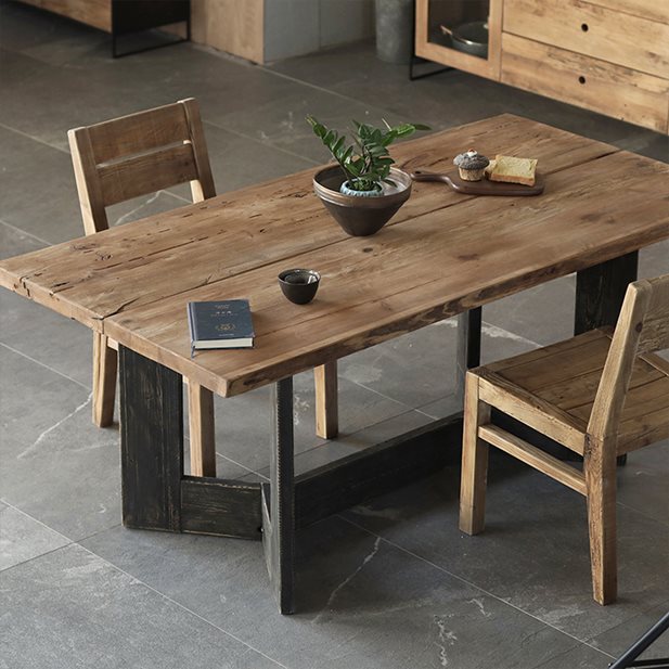 Melbu 220 Wooden Dining Table 220 x 100 x 76