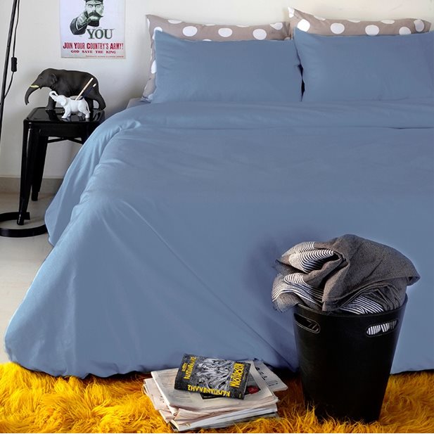 Melinen Urban Line Jean Bed Sheet Fitted Queen Sized/King Size 175 x 200+32cm