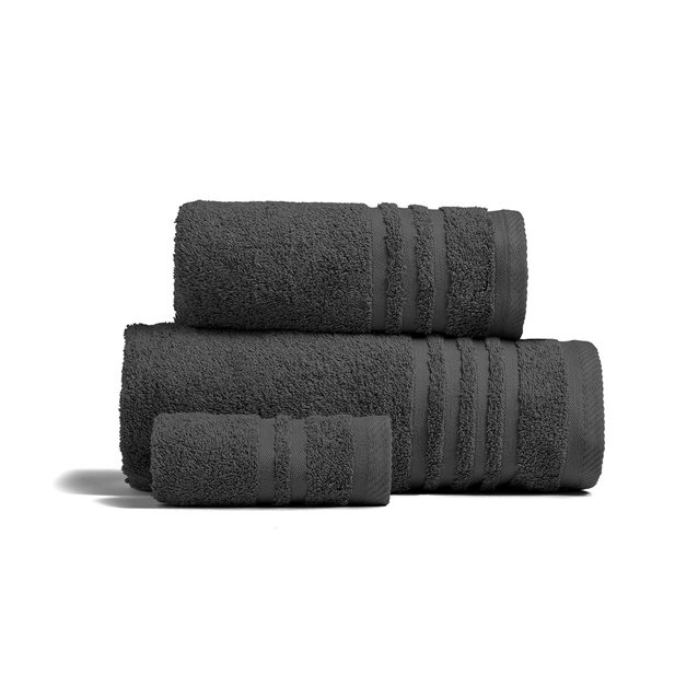 Melinen Premio Dark Grey Face Towel 50 x 100