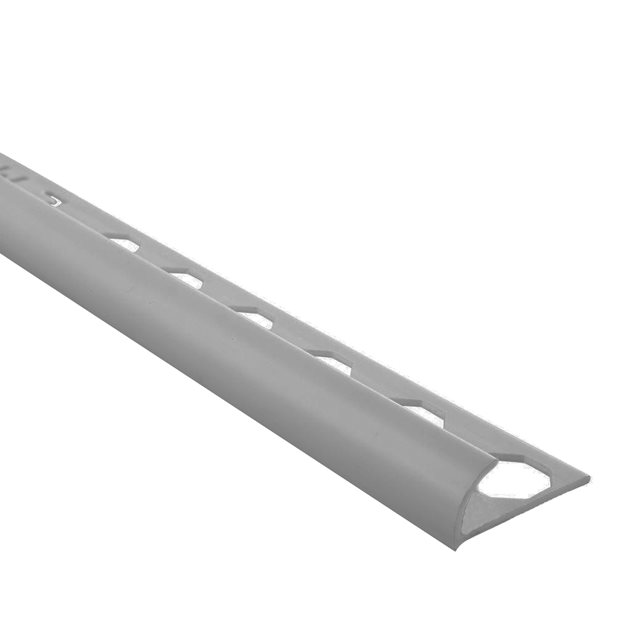 Προφίλ PVC Πλακιδίων Γκρί Οβαλ 10 mm Πολλαπλών Χρήσεων Say 103 270 cm