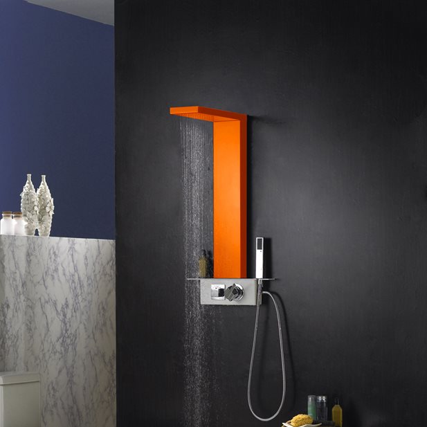 Στήλη Μπάνιου Αλουμινίου Life Orange 92,5 x 45 x 50