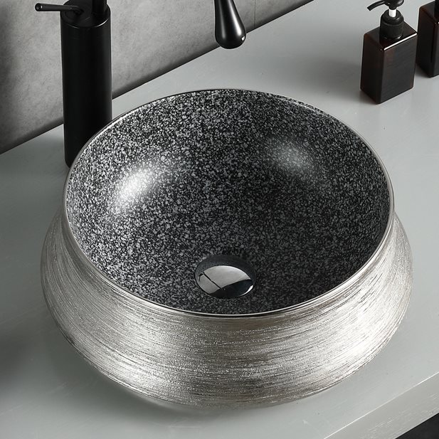 Castor Silver Washbasin Φ40 x 14