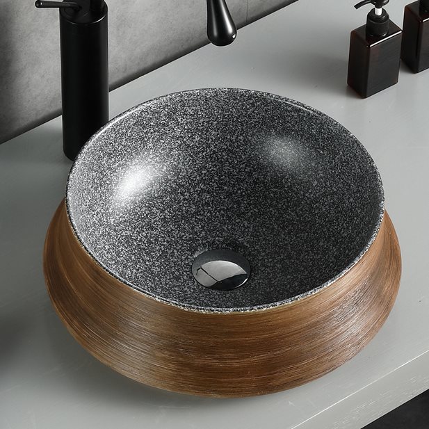 Castor Bronze Washbasin Φ40 x 14