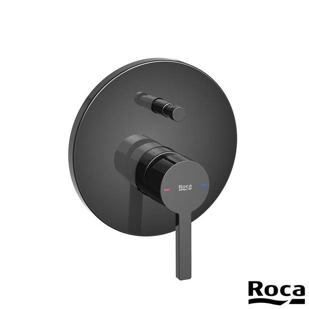 Naia Concealed Shower/ Bath Mixer In Titanium Black Colour Roca A5A0B96CN0. To Completed With Rocabo
