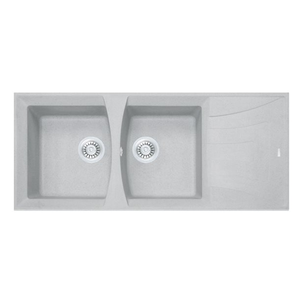 Sink Granite Master 116 Spot Grey 116 x 50 x 18